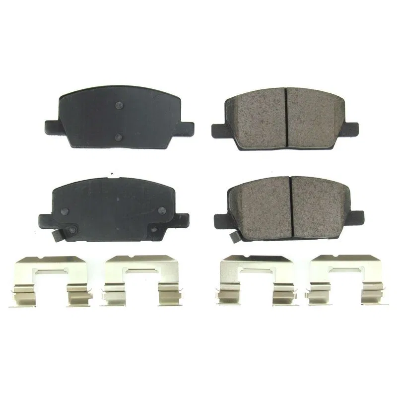 17-2019 – POWERSTOP Brake Pad, FMSI Number D2019 Ceramic Brake Pads Set Of 4 With Premium Stainless Steel Hardware